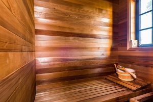 Sauna in 1st level guest room